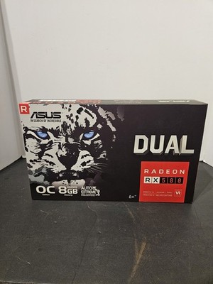 ASUS AMD Radeon RX580 8GB GDDR5 Graphics Card (DUAL-RX580-O8G)