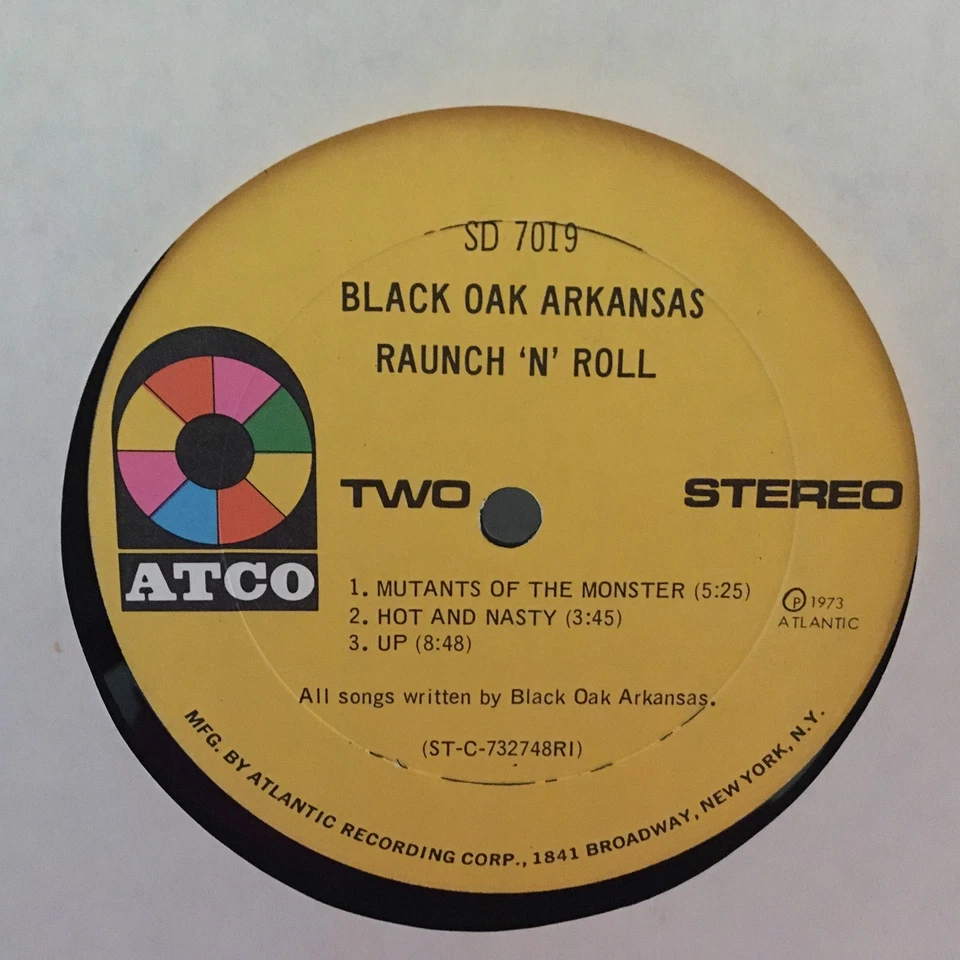 Black Oak Arkansas Raunch N Roll Live LP OG 1973  ATCO SD 7019 Foto 4 de 4