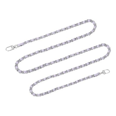 55\'' Bag Strap with Shoulder Buckles and Shoulder Strap (Purple + Silver)