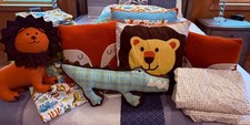 Large Lot 26pc. Jungle Theme Nursery/Child Bedding