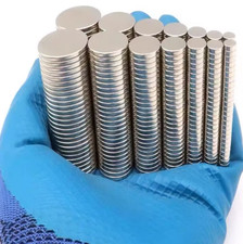 Neodymium Magnets N35 Discs | 1mm & 2mm Thick | Strong Rare Earth Small & Large