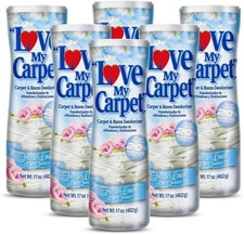 6 Pack Carpet Deodorizer Powder Pet Odor Eliminator Fresh Linen 17oz