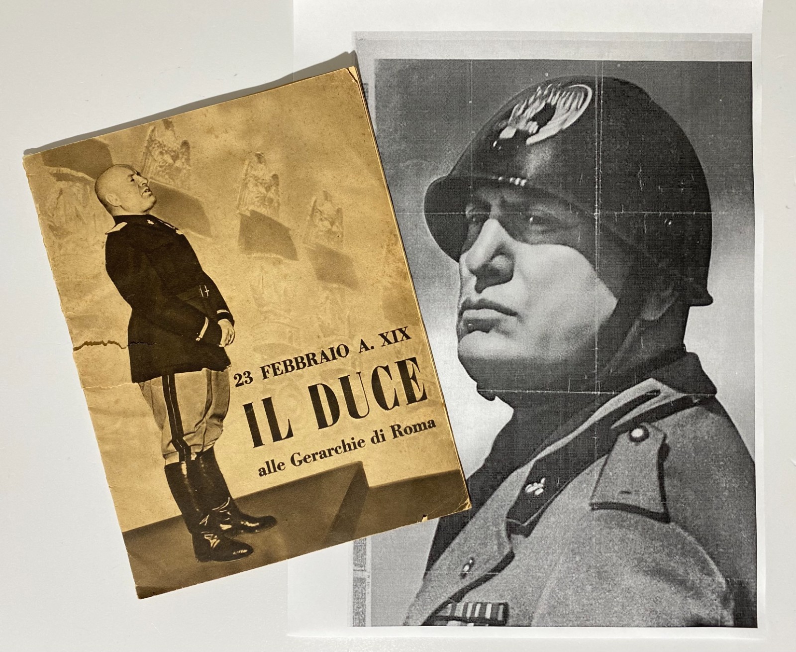 Libretto opuscolo - 23 Febbrario XIX - Il Duce alle gerarchie di Roma