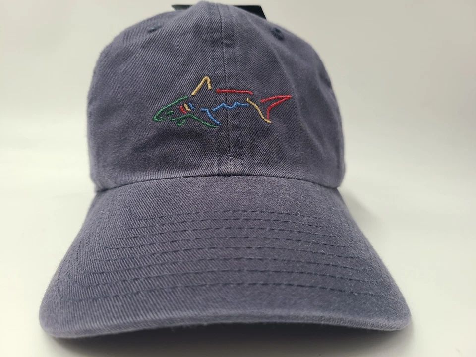 Vintage Greg Norman Golf 2002 JAY Joshua Allen Yoder Strapback Hat Cap Men Blue - Image 3 of 4