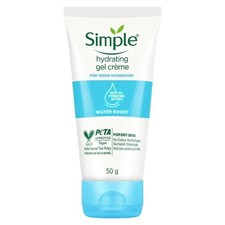 Simple Water Boost Hydrating Gel Creme 50gm for 100 HR Hydration for Dry Skin