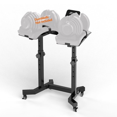 Adjustable Dumbbell Stand - Weight Stand with 4 Level Height Adjustment, Dumb...