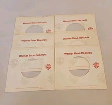 45 RPM 7" RECORD SLEEVES CO. SLEEVE 6 PACK SEE PHOTOS Warner Brothers SLV354