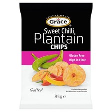 Grace Salted Sweet Chilli Plantain Chips 85g × 9