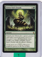 Green Sun's Zenith (#081) * Mirrodin Besieged MTG - Lightly Played