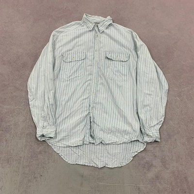 Levi's Hemd gestreift gemustert Langarmshirt mit Brusttaschen Herren L