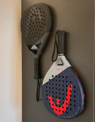 Padelschläger Wandhalterung Halter - 3D gedruckt - Padel Aufbewahrungsregal - 2er Set