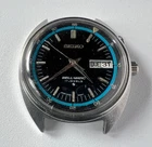 SEIKO 4006-6011 Automatic Watch Vintage Mens BellMatic Black 17 Jewels 4006-6010