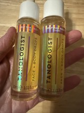 LOT OF 2 Tanologist FACE BODY DROPS Self Tan Drops LIGHT 1.01 Fl oz /30 mL