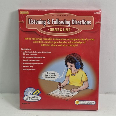 Lakeshore Activity Pack Listening & Following Directions Learn Shapes & Sizes