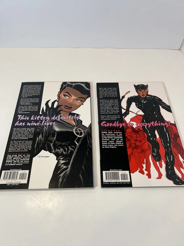 DC Comics Catwoman TPB Lote de 6 Crime Pays, The Cat File, ¡etc! En muy buen estado+ años 2000 Foto 3 de 4