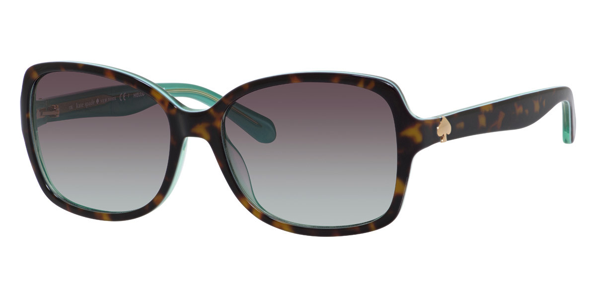 Kate Spade Ayleen/S Sunglasses 0VPU Havana Green 56mm New  display picture 1