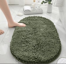 Rug Water Absorbing Luxury Bath Mat Thick Soft Non-Slip Bathroom Carpet Chenille