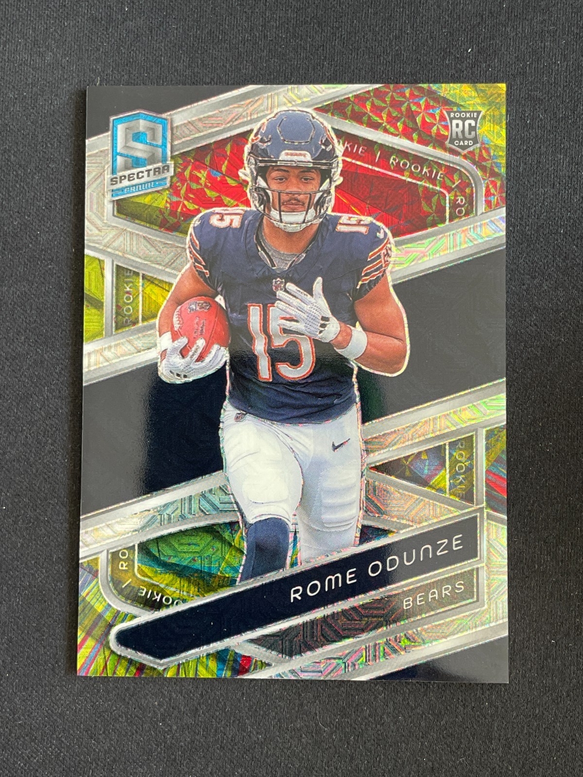 Rome Odunze 2024 Panini Spectra RC Meta Mojo Prizm 24/25 #120