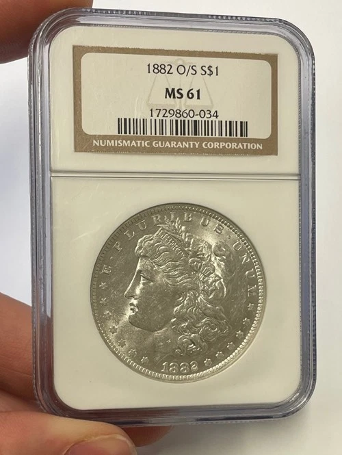 U.S. - 1882 O/S Morgan Silver Dollar (NGC MS 61) | eBay