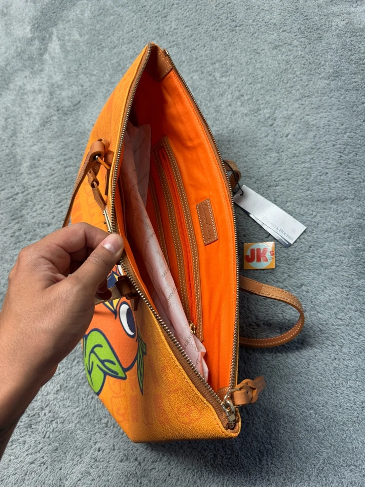 NEW Disney Dooney And Bourke Tote Bag Orange Bird 30th Anniversary Think Parks - Image 4 of 4