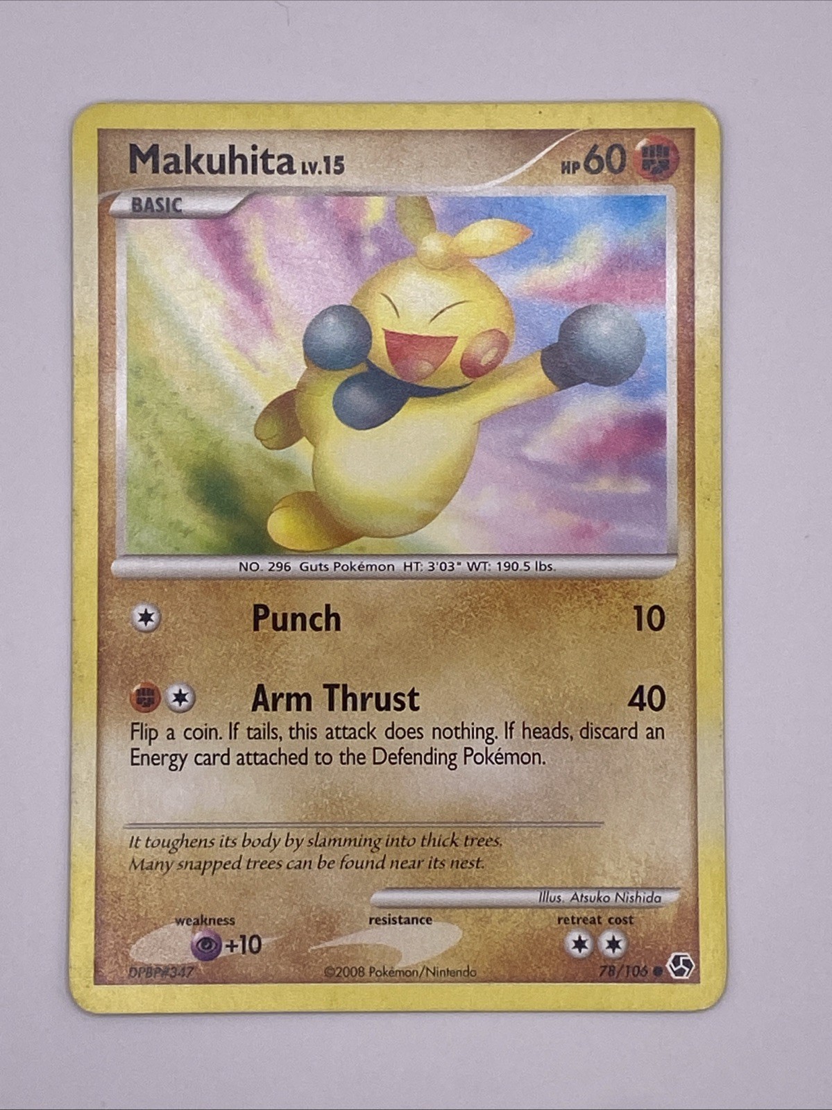 Makuhita Great Encounters 78/106 Pokémon Card