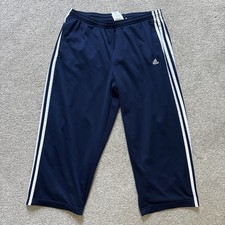 Vintage Adidas Sweatpants Size Large Navy Blue Track Athletic 3 Stripes