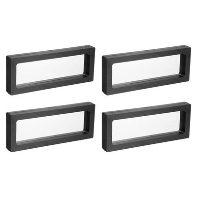 Floating Film Presentation Box, ABS Frame 18x7x2cm Black for Pack of 4