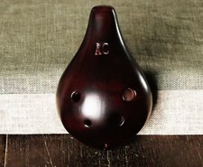 6 Hole Glazed Ocarina Ceramic Flute Alto C Key Beginner Musical Instrument AC12