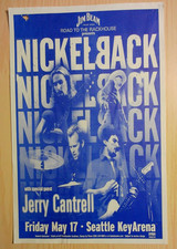 Nickelback with guest Jerry Cantrell Poster 2002 Concert Show Flyer - Seattle WA