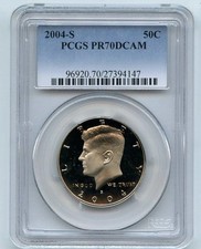 2004 S 50C Kennedy Half Dollar PCGS PR70DCAM
