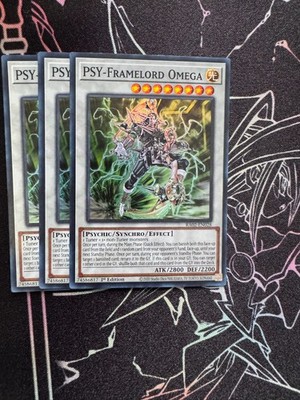 3x PSY-Framelord Omega - RA02-EN028 - 1st Super Rare NM