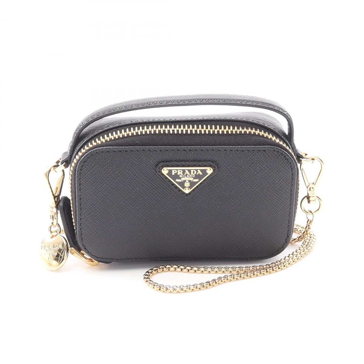 PRADA Triangle Mini Crossbody Shoulder Bag 1NR025 Saffiano Leather