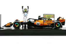 MiniChamps 1/64 Lando Norris McLaren MCL39 -2025 Monaco Special Livery w/ Figure