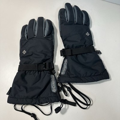 Columbia Omni-tech Winter Gloves Men s M Adjustable Snow Ski Black Waterproof