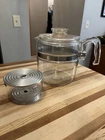 Vintage Pyrex Flame Ware 6 Cup Coffee Pot 7756 Glass Percolator USA Made NO STEM