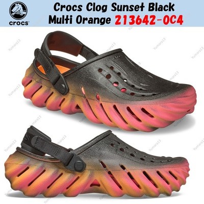 Crocs Clog Sunset Black Multi Orange 213642-0C4 Unisex Gr.