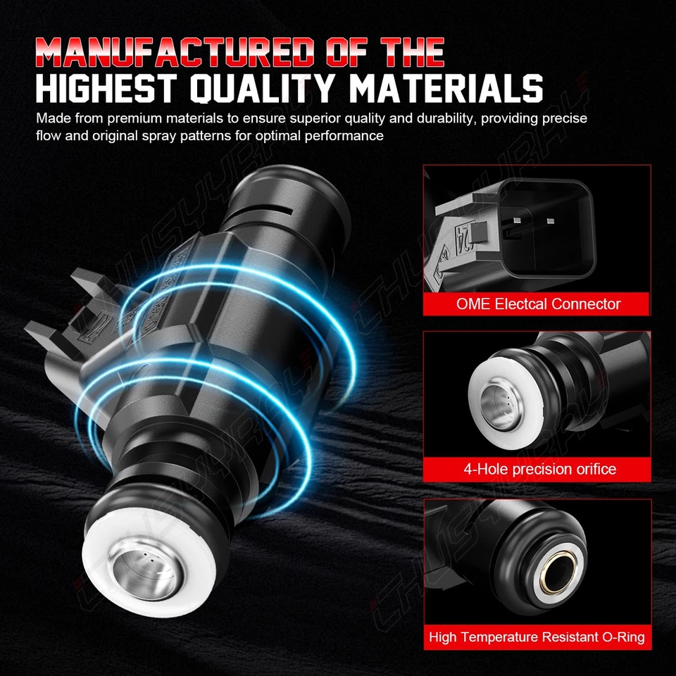 Juego de 4 inyectores de combustible nuevos para Mini Cooper 2002-2008 1,6 L 0280155991 Foto 3 de 4