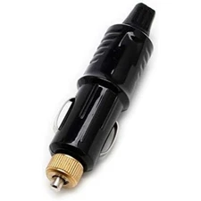 2 Pack Cigarette Lighter Male Plug Replacement Solder Type Heavy Duty 15A 12V