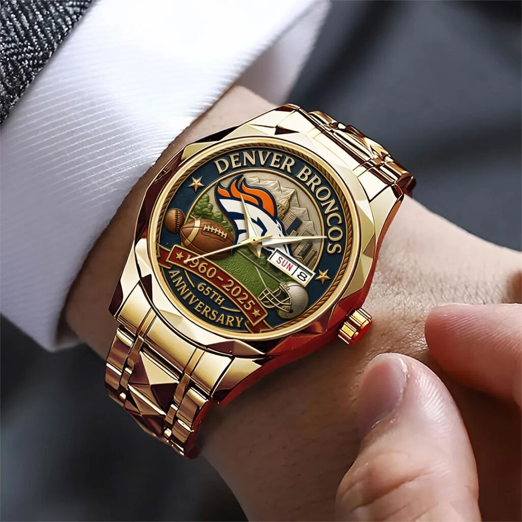 Broncos 65th Anniversary 2025 Alloy Luxury Quartz Watch