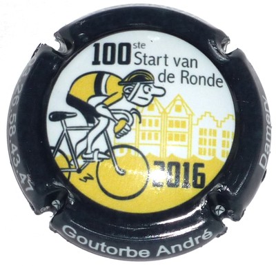 Champagnerkapsel: Extra!!! GOUTORBE, 100. Start Van de Ronde 2016, Nr. 17b
