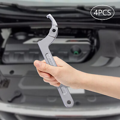 #ad 4pcs Adjustable Hook amp; C Pin Spanner Wrench Set Tighten Removing Nut Wrench $42.97