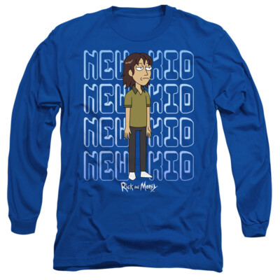 RICK AND MORTY BRUCE CHUTBACK Licensed Adult Men's Long Sleeve Tee Shirt SM-3XL