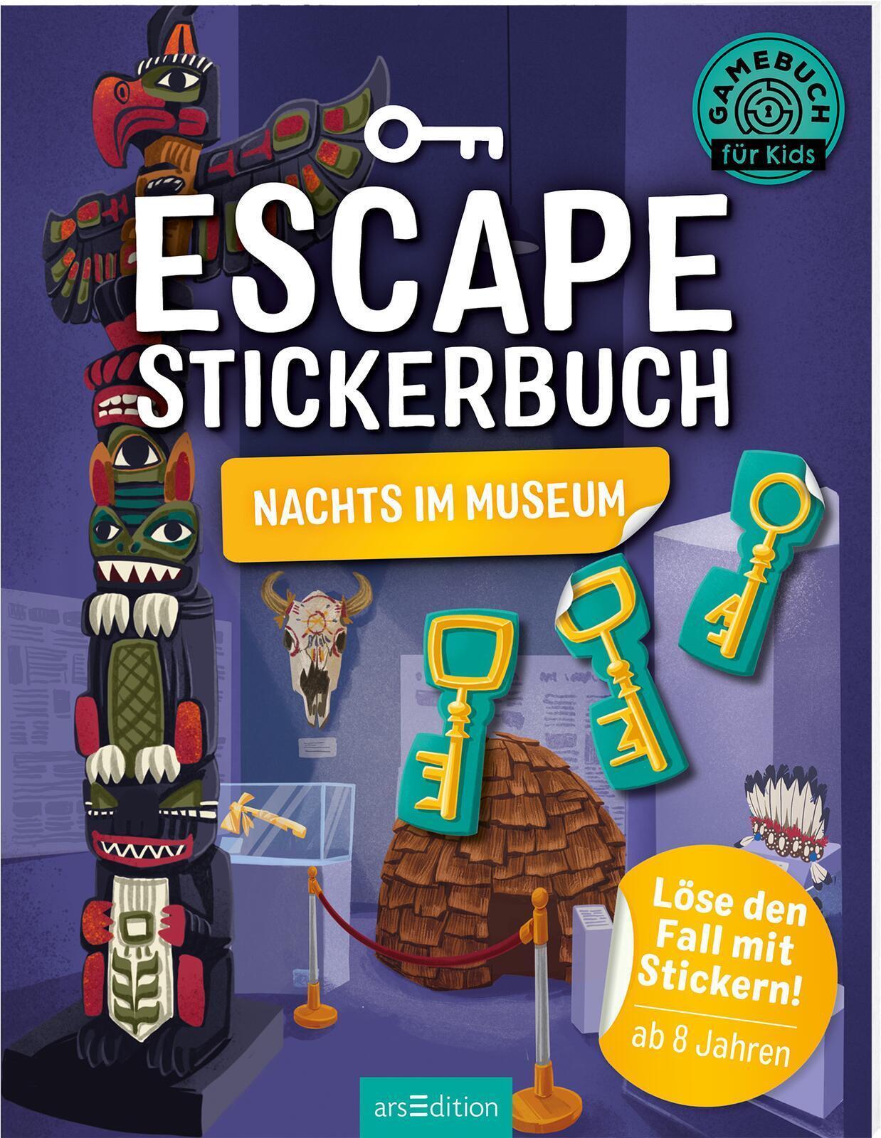 Thumbnail - Escape-stickerbuch - Nachts Museum Philip Kiefer