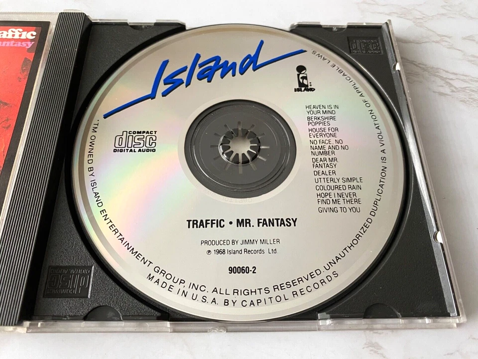 Traffic Mr. Fantasy CD ОРИГИНАЛЬНЫЙ ПРЕСС США! Island 7 90028-2 Стив Уинвуд больше не издающийся! - Изображение 2 из 4