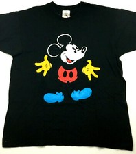 Vtg 80s Mickey Mouse T-Shirt Disney Made USA Single Stitch Rap Hip Hop Tee OSFA