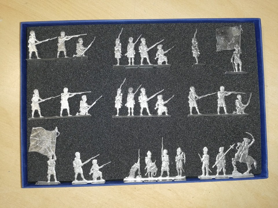 SEGOM plats d'étain boite complète empire infanterie écossaise