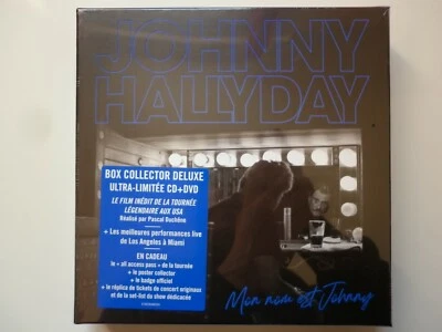 Johnny Hallyday box collector deluxe 1 cd + 1 dvd Mon Nom Est Johnny - Photo 1/2