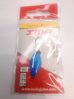 NEU Lucky John IMA Angel Löffel Köder + Haken 2.1g BLAU für Barsch Forelle NEW