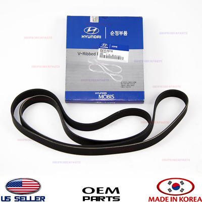 #ad #ad Genuine Serpentine Fan Drive Belt OEM Hyundai Kia 2.0L 2.4L *See compatibility $43.45