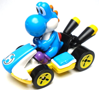 2018 HOT WHEELS NINTENDO MARIO KART YOSHI STANDARD KART BLUE 1:64 DIECAST 2'' CAR